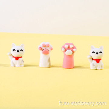 Eraser de modèle de chat chanceux